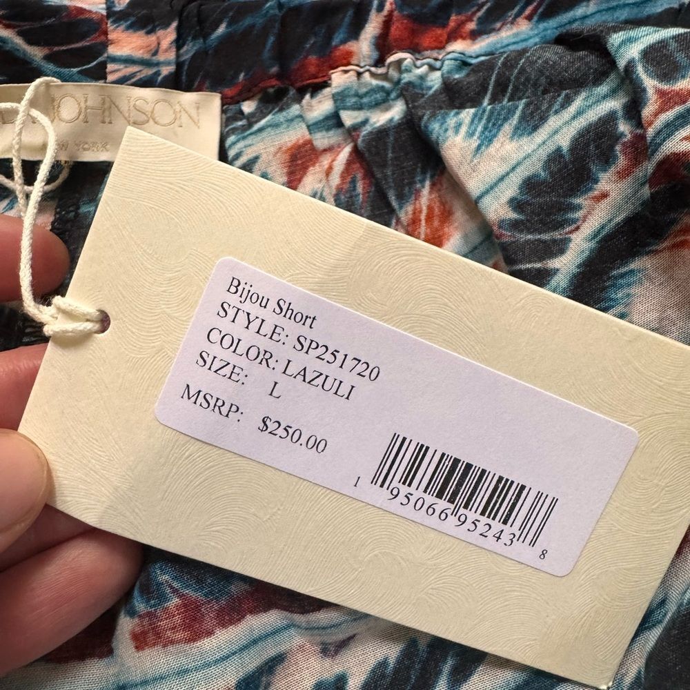 Ulla Johnson bijou Shorts in lazuli large NWT - Picture 5 of 5
